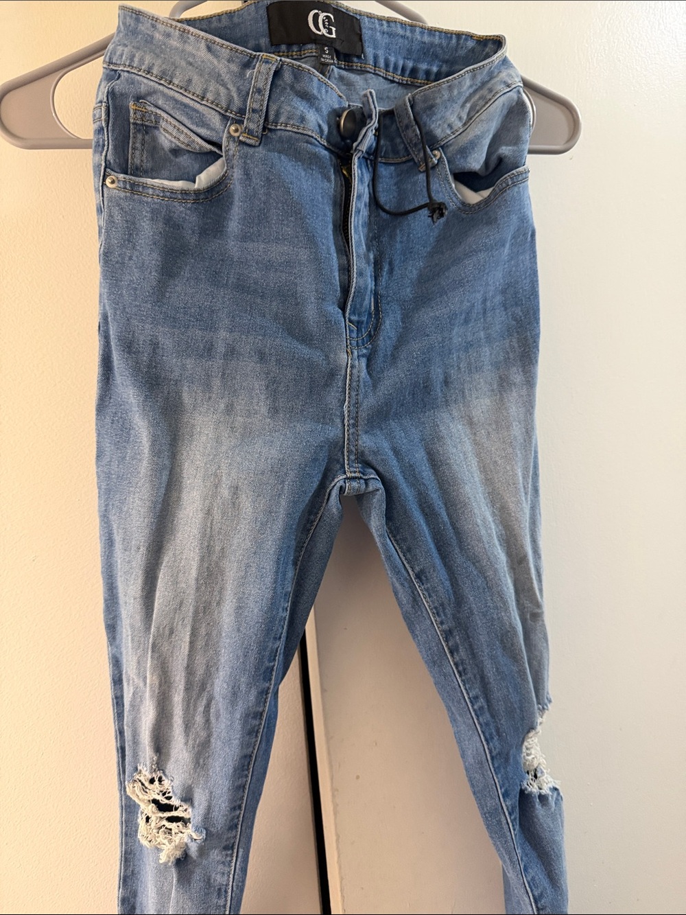 CG Light Blue Distressed Skinny Jeans